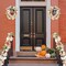 (2 PCS) -Fall Maple Leaf Garland with White Pumpkins Clusters